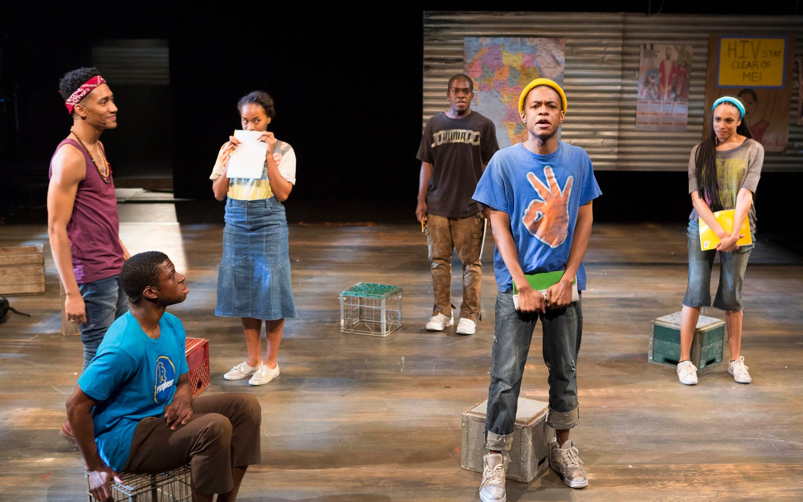 The students in class.